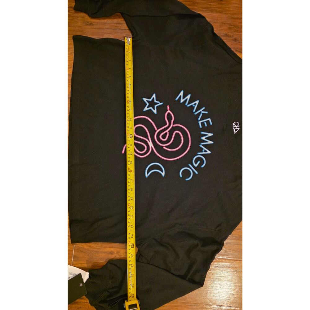 NWT Chaser Make Magic snake moon long sleeve crop top - Picture 3 of 7